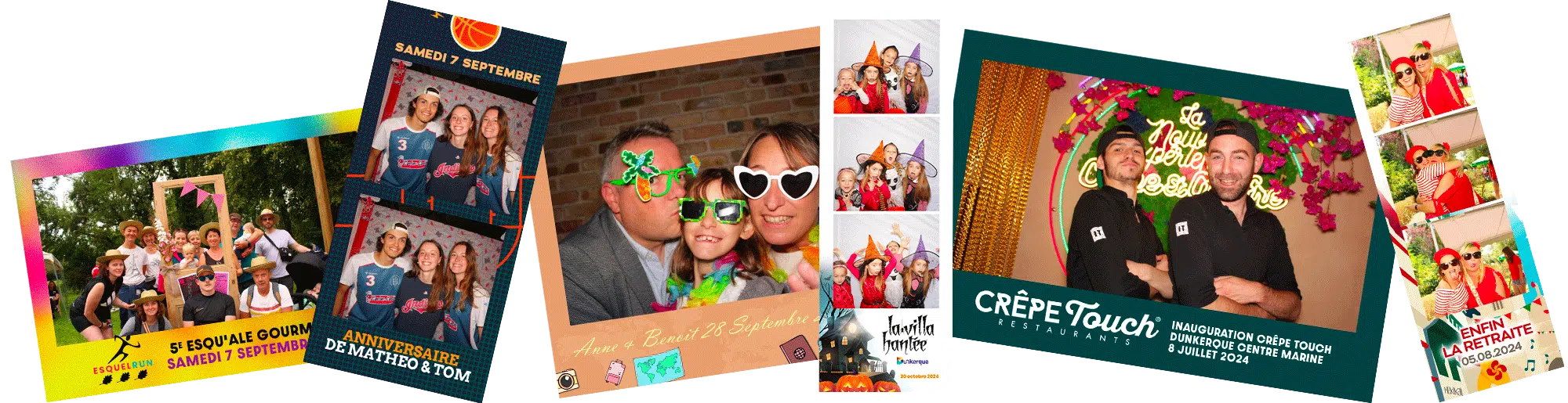 Personnalisation borne photo événement logo couleurs photobooth Dunkerque